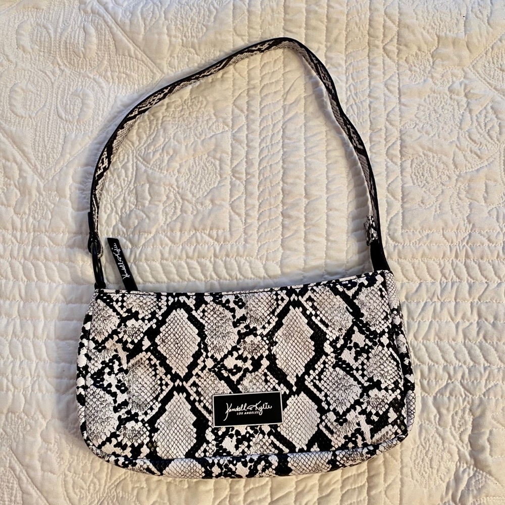 Black & White Snake Print Purse
